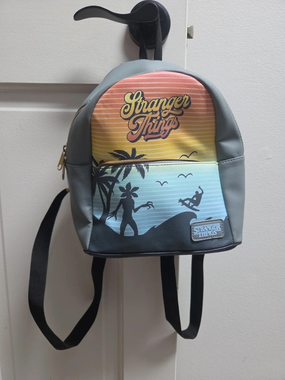 - Stranger Things Kids Sunset Gradient Mini Backpack in Grey